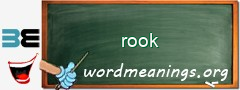 WordMeaning blackboard for rook